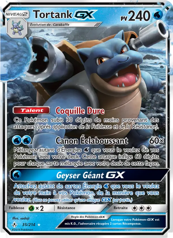 Tortank GX — carte 35 de l’extension Alliance Infaillible