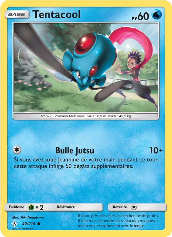 Tentacool — carte 40 de l’extension Alliance Infaillible