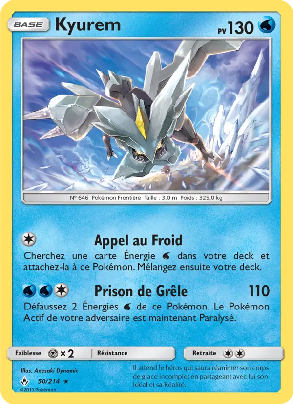Kyurem — carte 50 de l’extension Alliance Infaillible