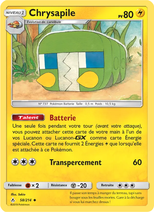 Chrysapile — carte 58 de l’extension Alliance Infaillible