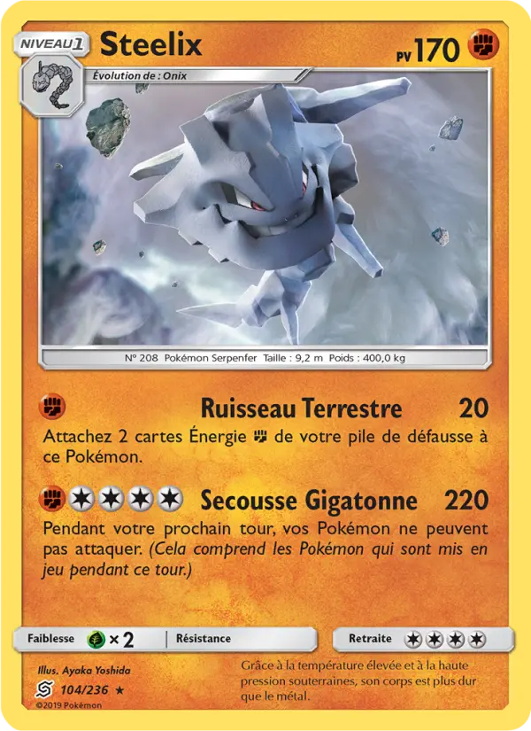 Steelix — carte 104 de l’extension Harmonie des Esprits