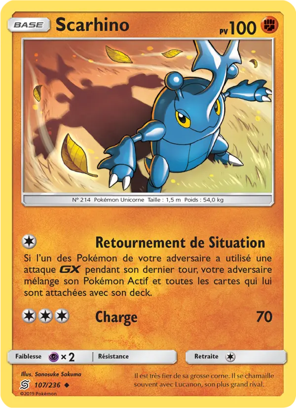 Scarhino — carte 107 de l’extension Harmonie des Esprits