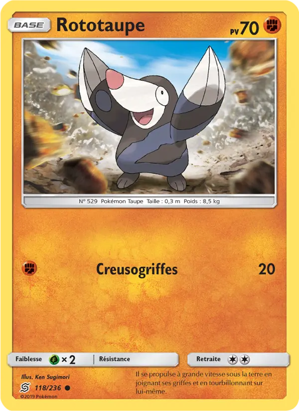 Rototaupe — carte 118 de l’extension Harmonie des Esprits