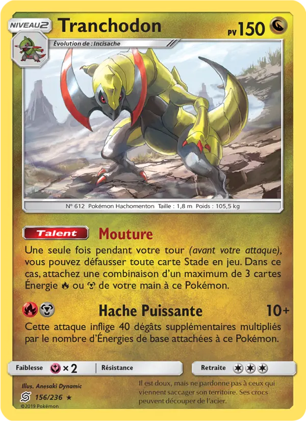 Tranchodon — carte 156 de l’extension Harmonie des Esprits