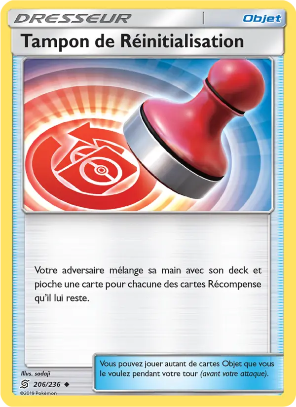 Tampon de Réinitialisation — carte 206 de l’extension Harmonie des Esprits