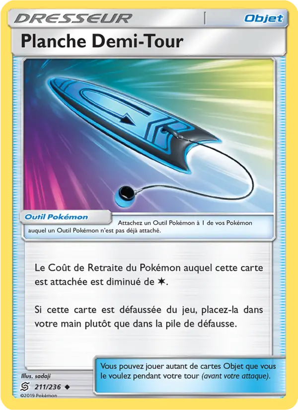 Planche Demi-Tour — carte 211 de l’extension Harmonie des Esprits