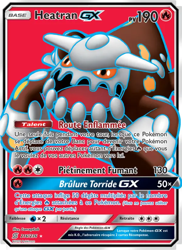 Heatran GX — carte 216 de l’extension Harmonie des Esprits