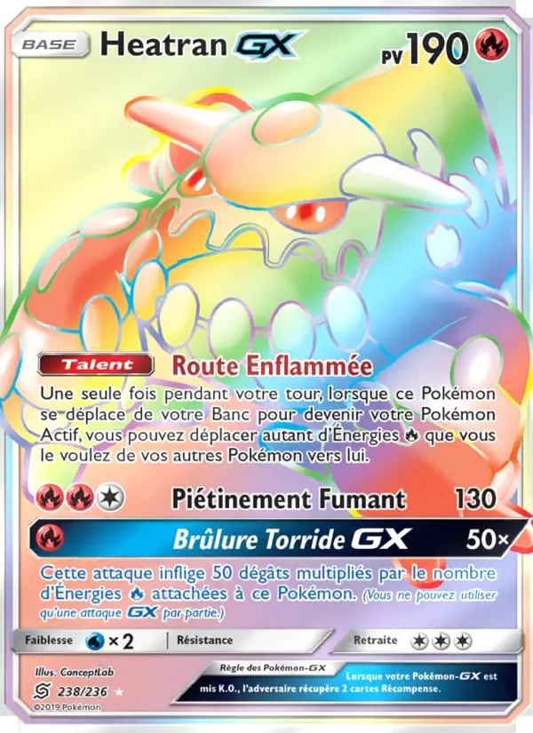 Heatran GX — carte 238 de l’extension Harmonie des Esprits