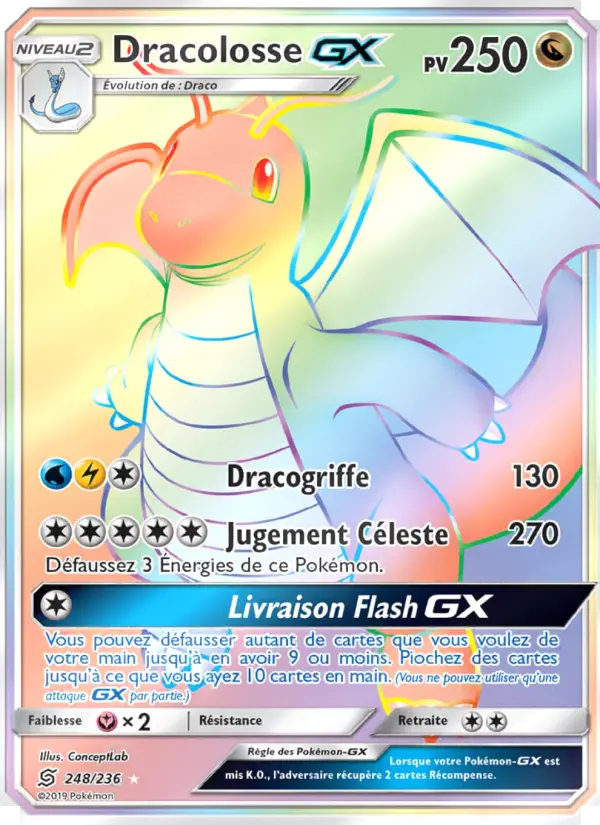 Dracolosse GX — carte 248 de l’extension Harmonie des Esprits