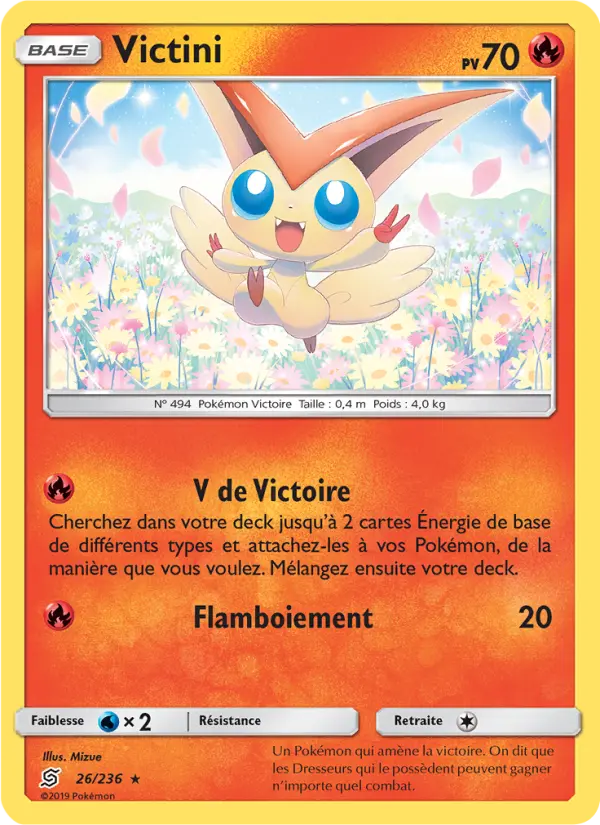 Victini — carte 26 de l’extension Harmonie des Esprits