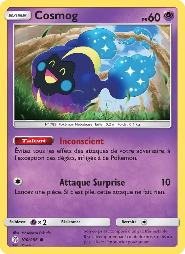 Cosmog — carte 100 de l’extension Éclipse Cosmique