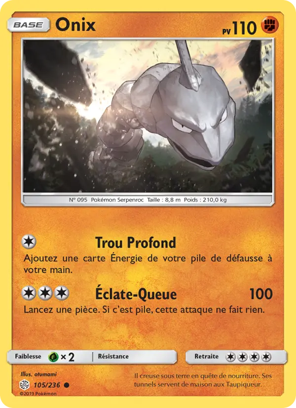 Onix — carte 105 de l’extension Éclipse Cosmique