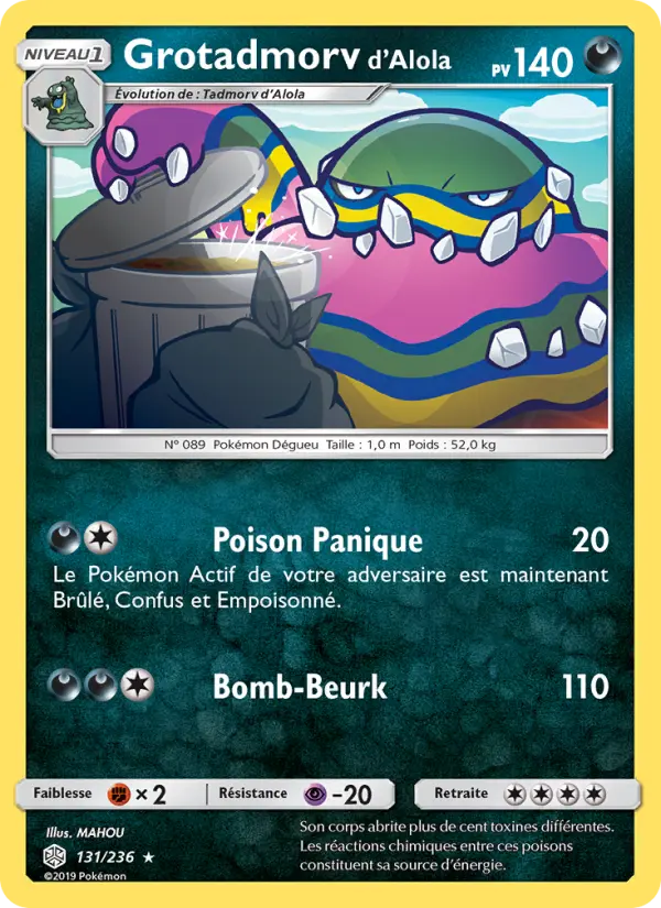 Grotadmorv d’Alola — carte 131 de l’extension Éclipse Cosmique