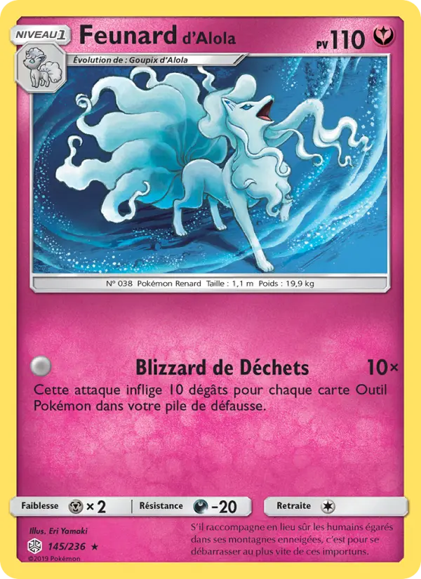 Feunard d’Alola — carte 145 de l’extension Éclipse Cosmique