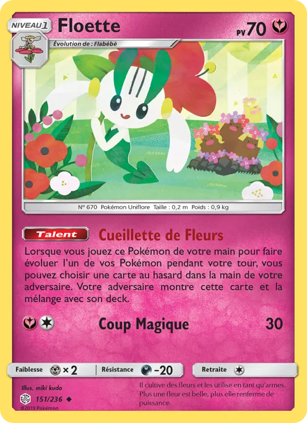 Floette — carte 151 de l’extension Éclipse Cosmique