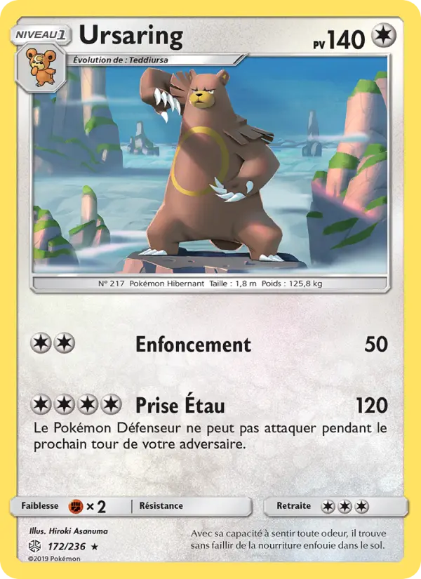 Ursaring — carte 172 de l’extension Éclipse Cosmique