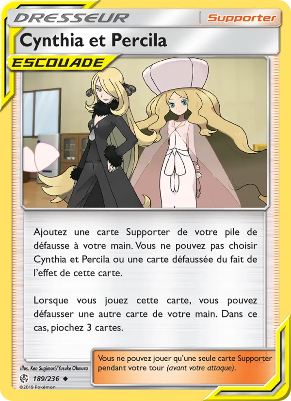 Cynthia et Percila — carte 189 de l’extension Éclipse Cosmique