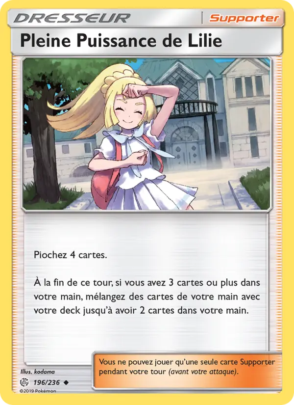 Pleine Puissance de Lilie — carte 196 de l’extension Éclipse Cosmique