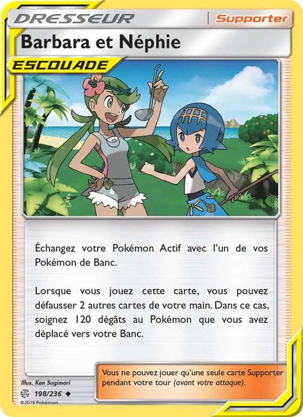 Barbara et Néphie — carte 198 de l’extension Éclipse Cosmique