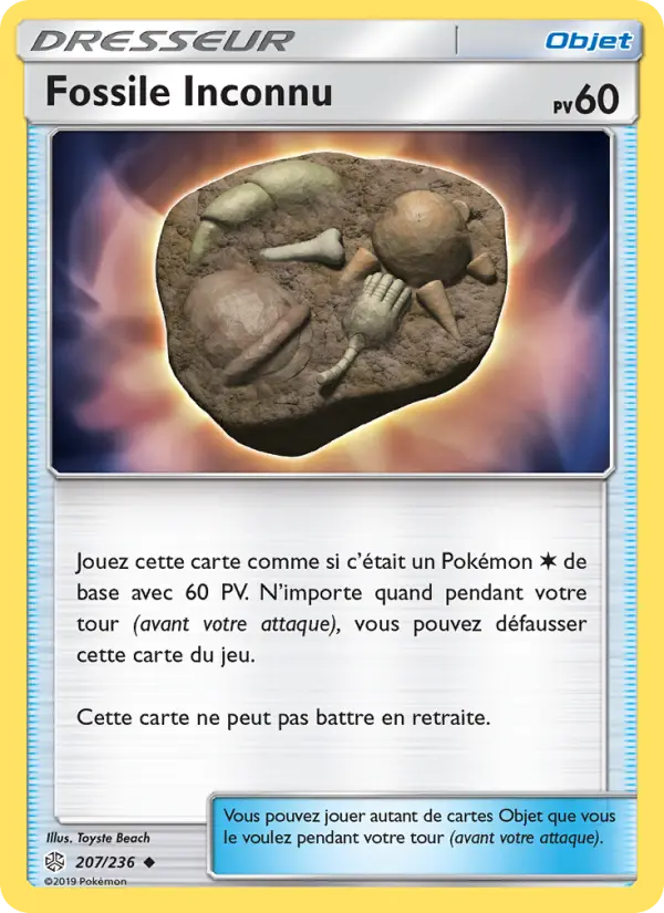 Fossile Inconnu — carte 207 de l’extension Éclipse Cosmique