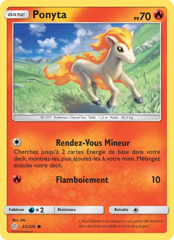 Ponyta — carte 23 de l’extension Éclipse Cosmique