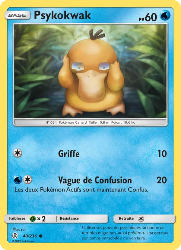 Psykokwak — carte 40 de l’extension Éclipse Cosmique