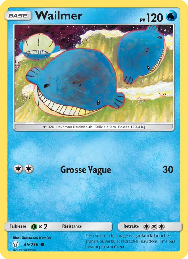 Wailmer — carte 45 de l’extension Éclipse Cosmique