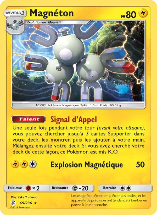 Magnéton — carte 69 de l’extension Éclipse Cosmique