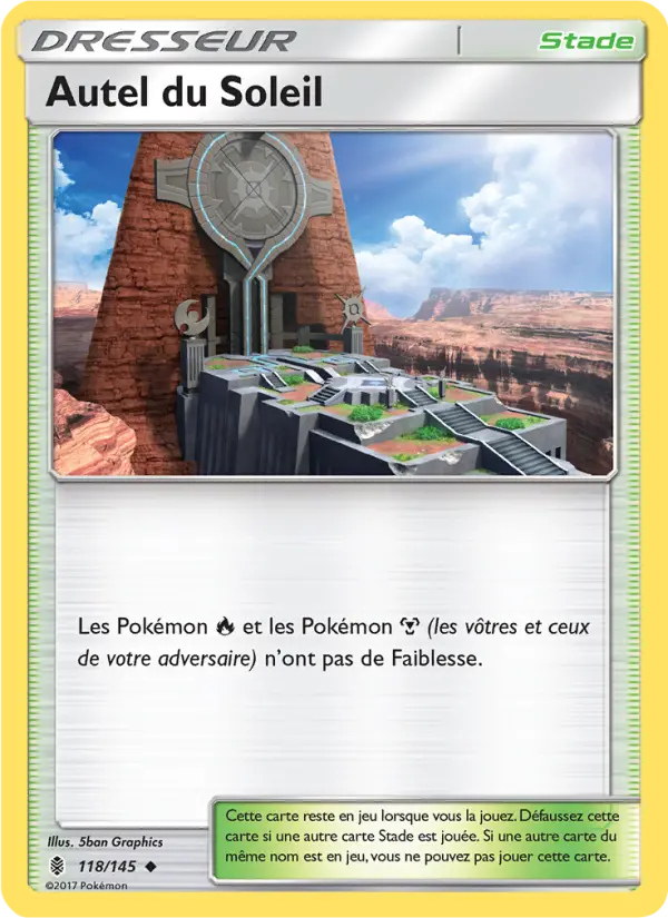 Autel du Soleil — carte 118 de l’extension Gardiens Ascendants