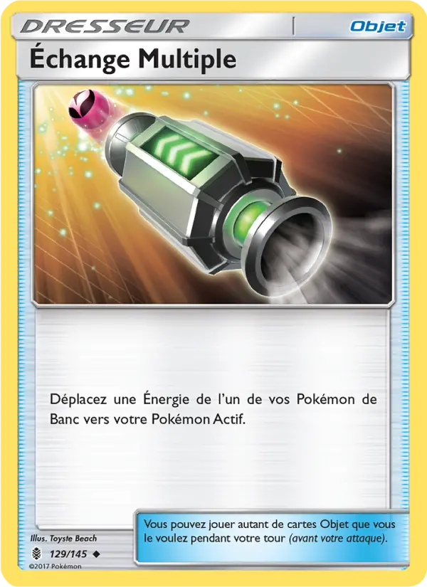 Échange Multiple — carte 129 de l’extension Gardiens Ascendants