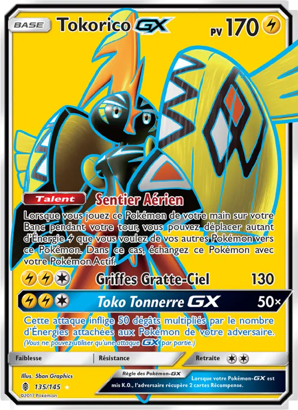 Tokorico GX — carte 135 de l’extension Gardiens Ascendants