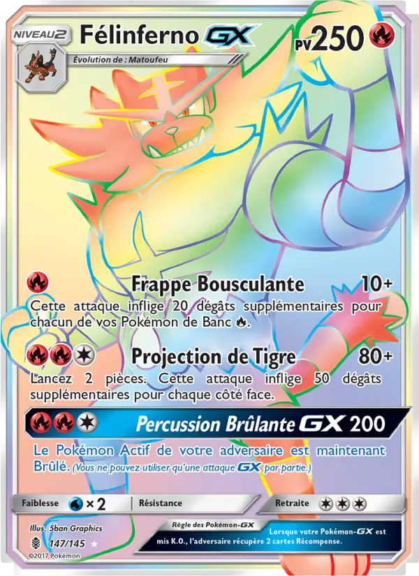 Félinferno GX — carte 147 de l’extension Gardiens Ascendants