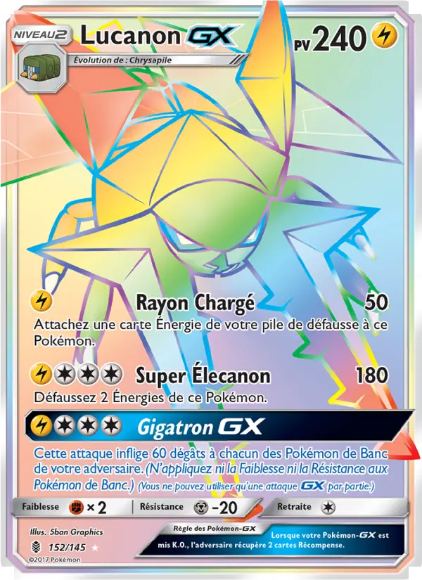 Lucanon GX — carte 152 de l’extension Gardiens Ascendants