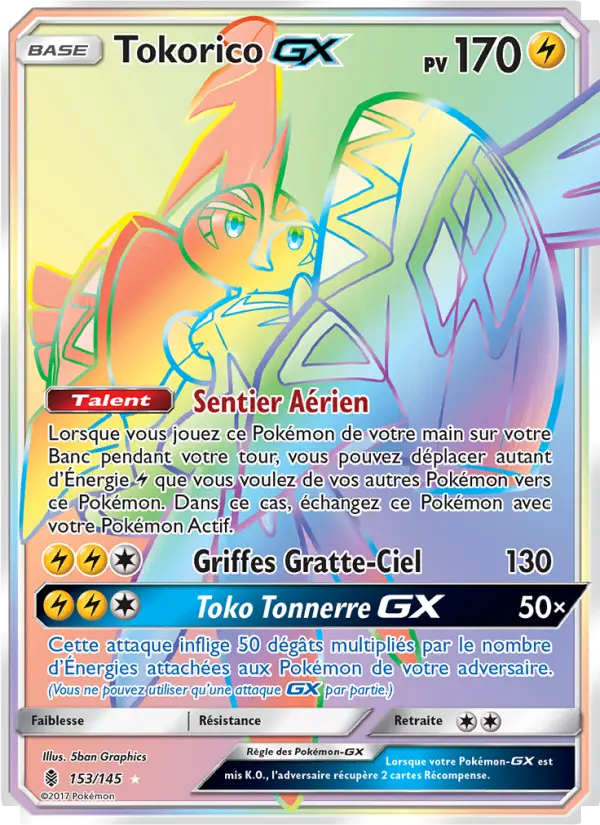 Tokorico GX — carte 153 de l’extension Gardiens Ascendants