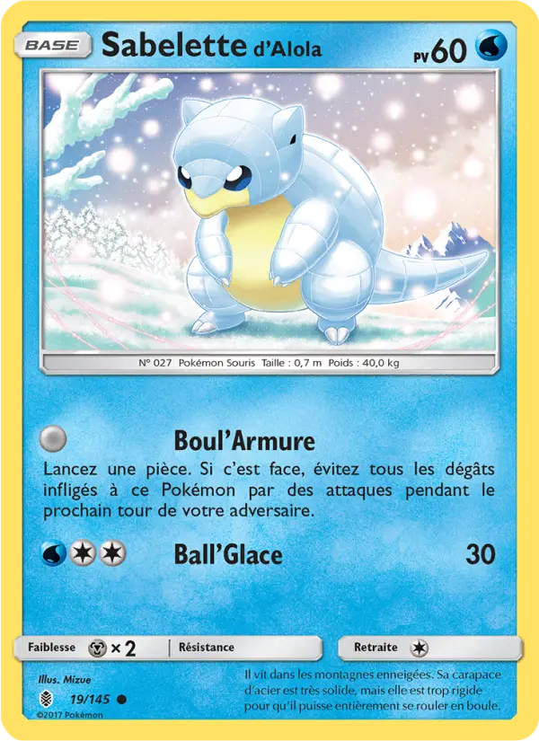 Sabelette d’Alola — carte 19 de l’extension Gardiens Ascendants