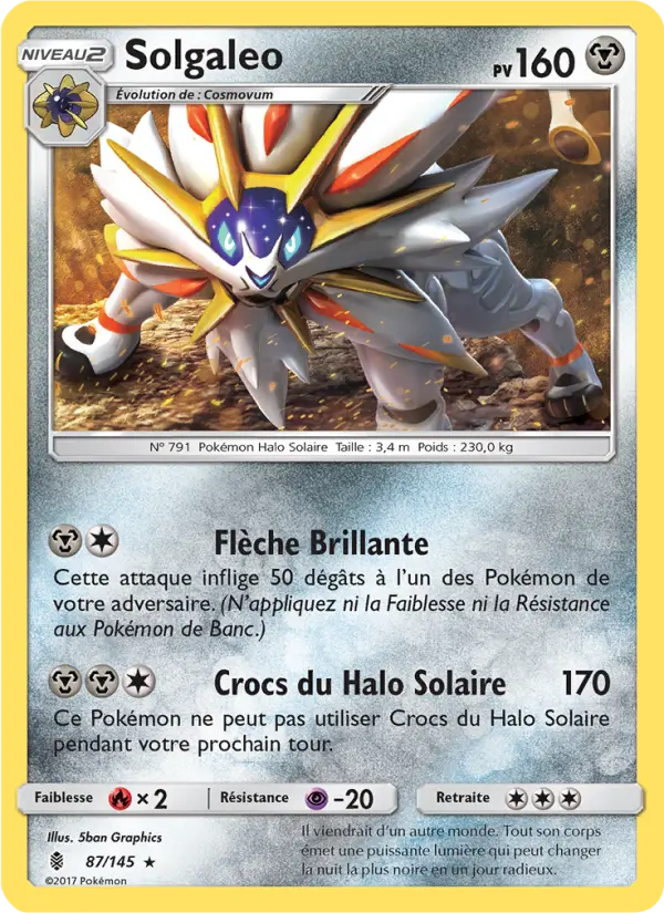 Solgaleo — carte 87 de l’extension Gardiens Ascendants