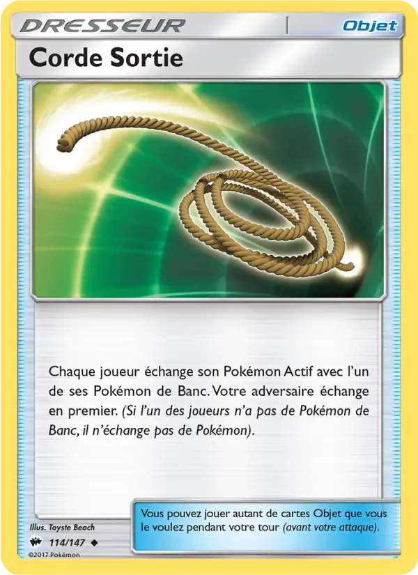 Corde Sortie — carte 114 de l’extension Ombres Ardentes