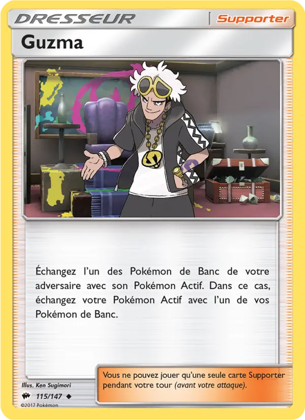 Guzma — carte 115 de l’extension Ombres Ardentes