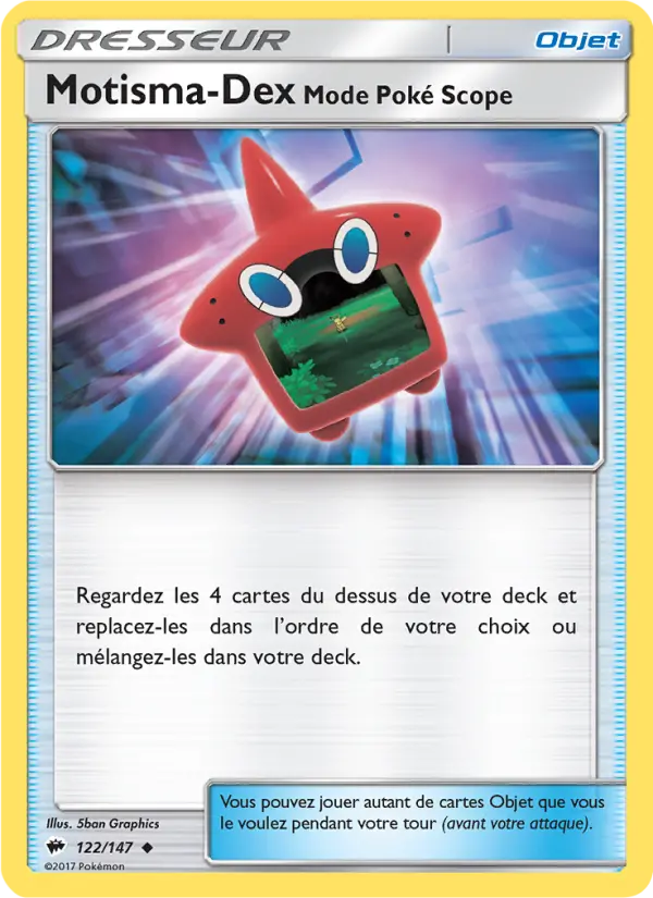 Motisma-Dex – Mode Poké Scope — carte 122 de l’extension Ombres Ardentes
