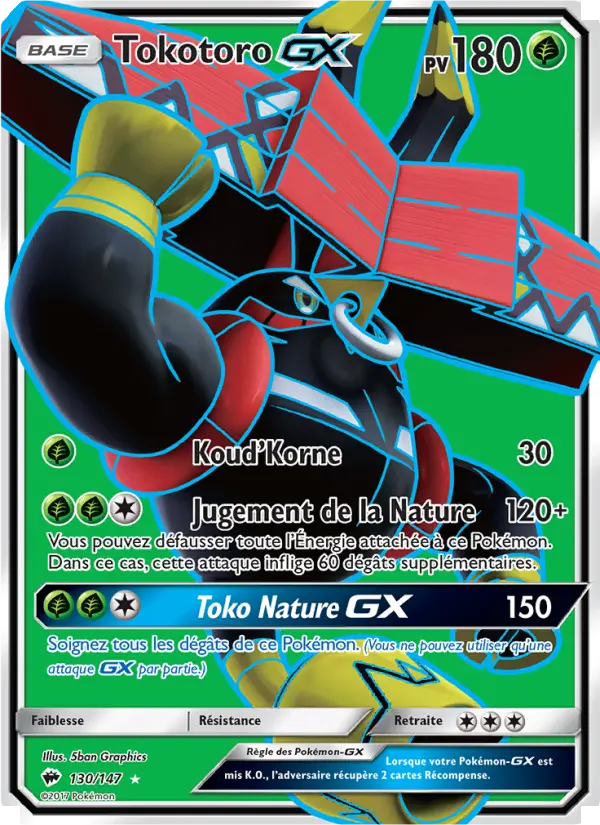 Tokotoro GX — carte 130 de l’extension Ombres Ardentes