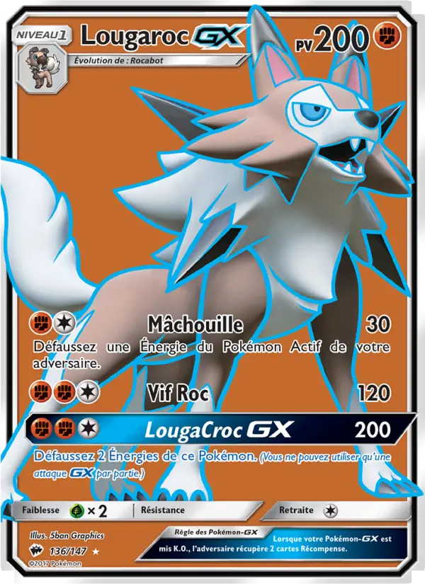 Lougaroc GX — carte 136 de l’extension Ombres Ardentes