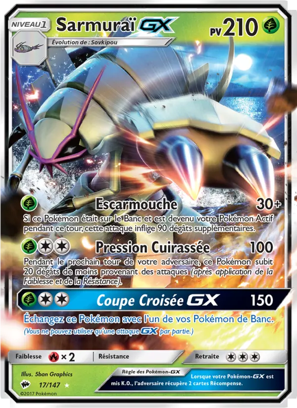 Sarmuraï GX — carte 17 de l’extension Ombres Ardentes