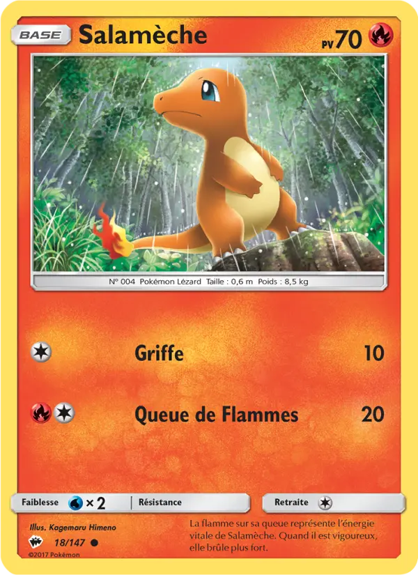 Salamèche — carte 18 de l’extension Ombres Ardentes