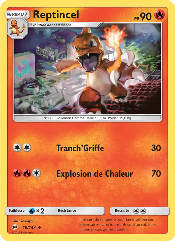 Reptincel — carte 19 de l’extension Ombres Ardentes