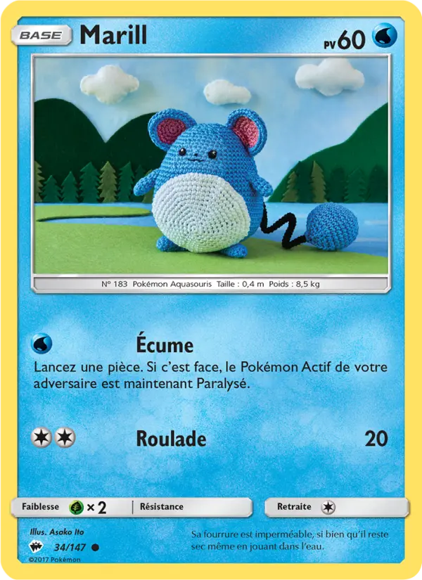 Marill — carte 34 de l’extension Ombres Ardentes