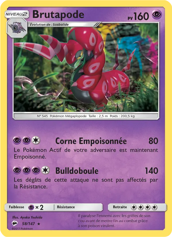Brutapode — carte 58 de l’extension Ombres Ardentes