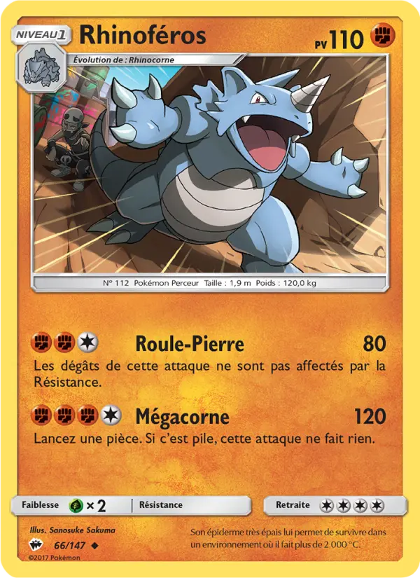 Rhinoféros — carte 66 de l’extension Ombres Ardentes