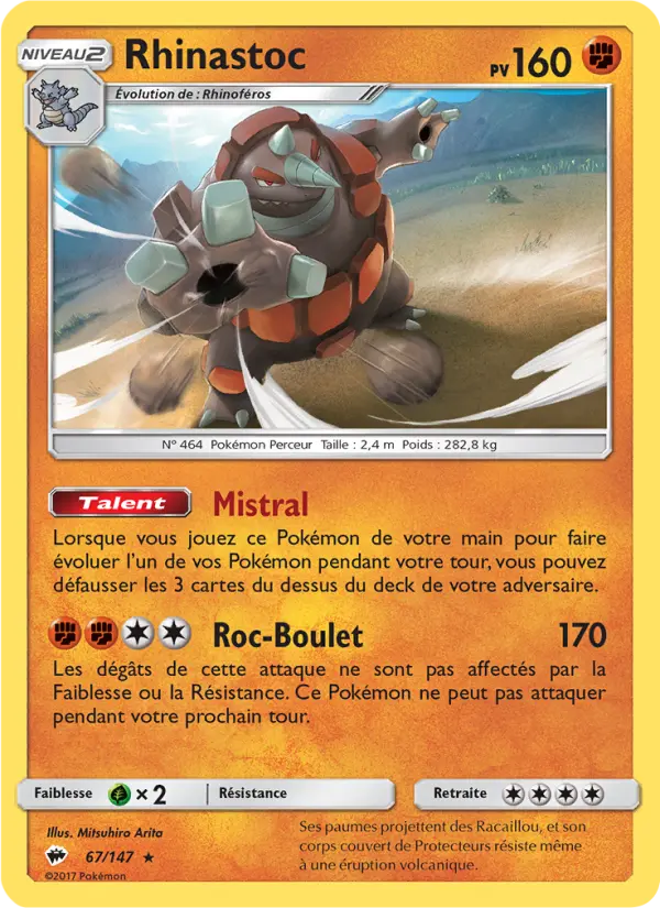 Rhinastoc — carte 67 de l’extension Ombres Ardentes