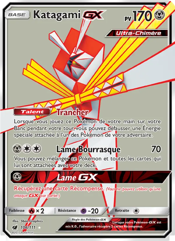 Katagami GX — carte 106 de l’extension Invasion Carmin