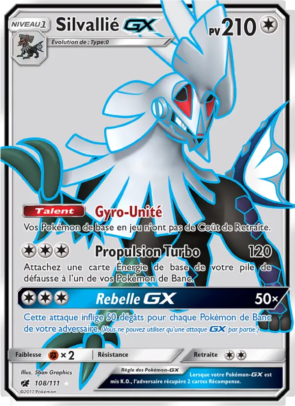 Silvallié GX — carte 108 de l’extension Invasion Carmin